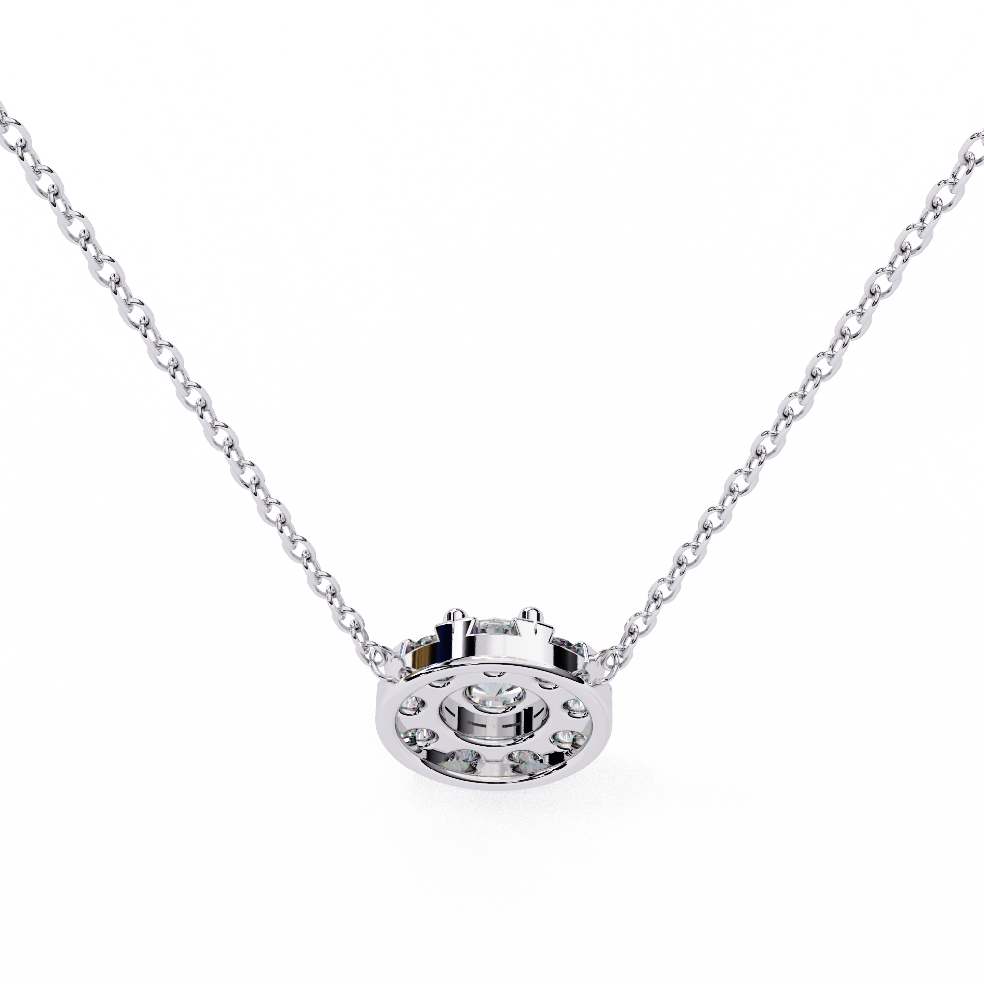 Solitairekart 0.24ct Natural Diamond Round Cut Pendant-HI Color, VS-SI Clarity